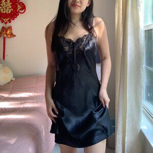 Vintage Satin Midi Slip Dress